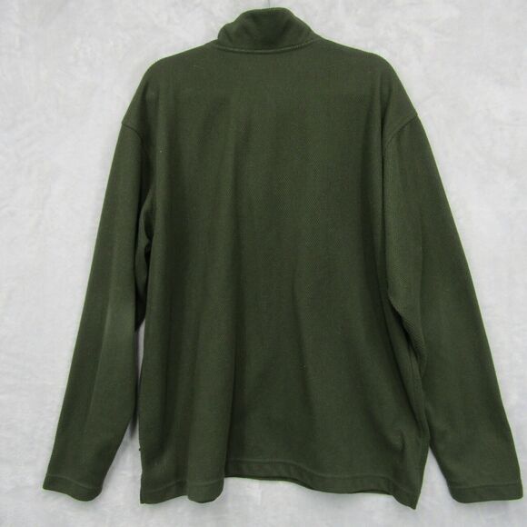 The North Face Mens 1/4 Zip Neck Sweatshirt Jumper XL Dark Olive Green - Picture 4 of 7
